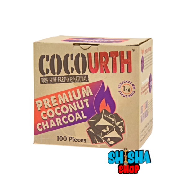 COCOURTH  CHARCOAL 100 PIECES MINI CUBES